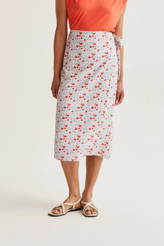 Gonna midi con stampa Cute