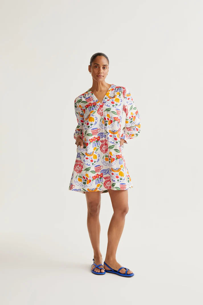 Abito corto con stampa Lush