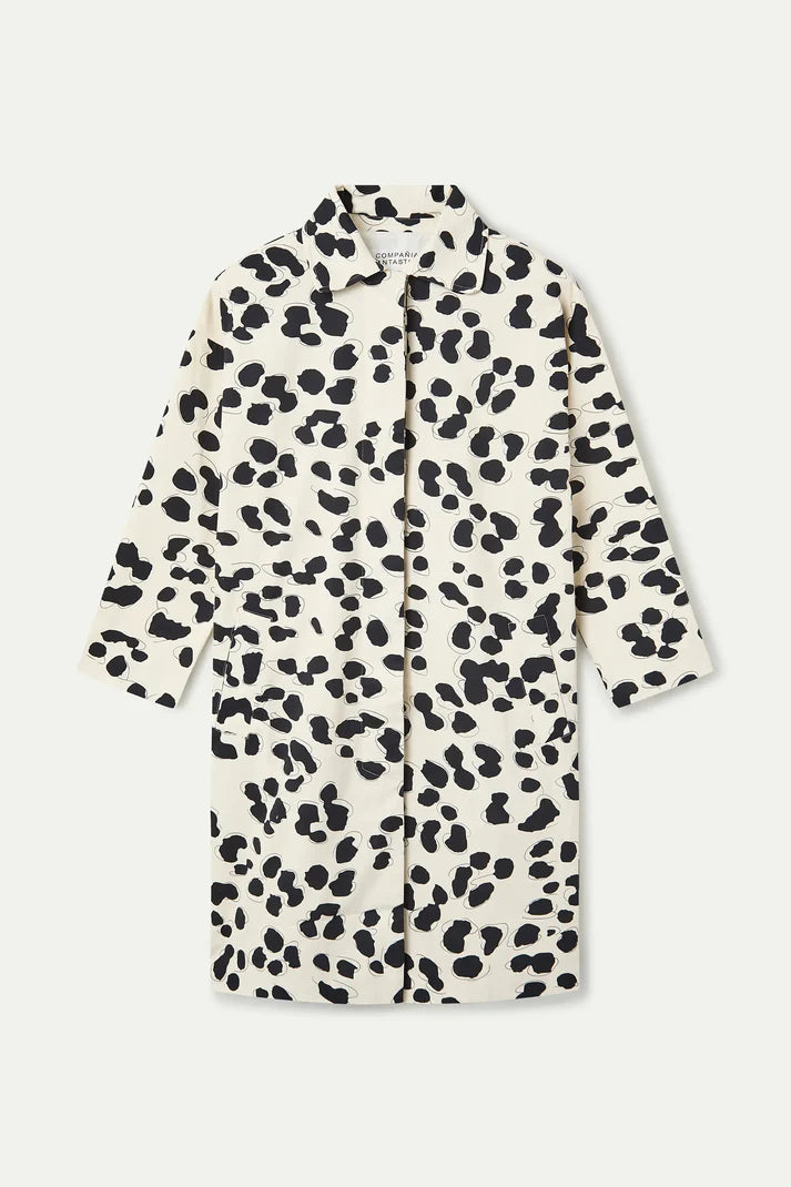 Gabardina 100% cotone con stampa dalmata