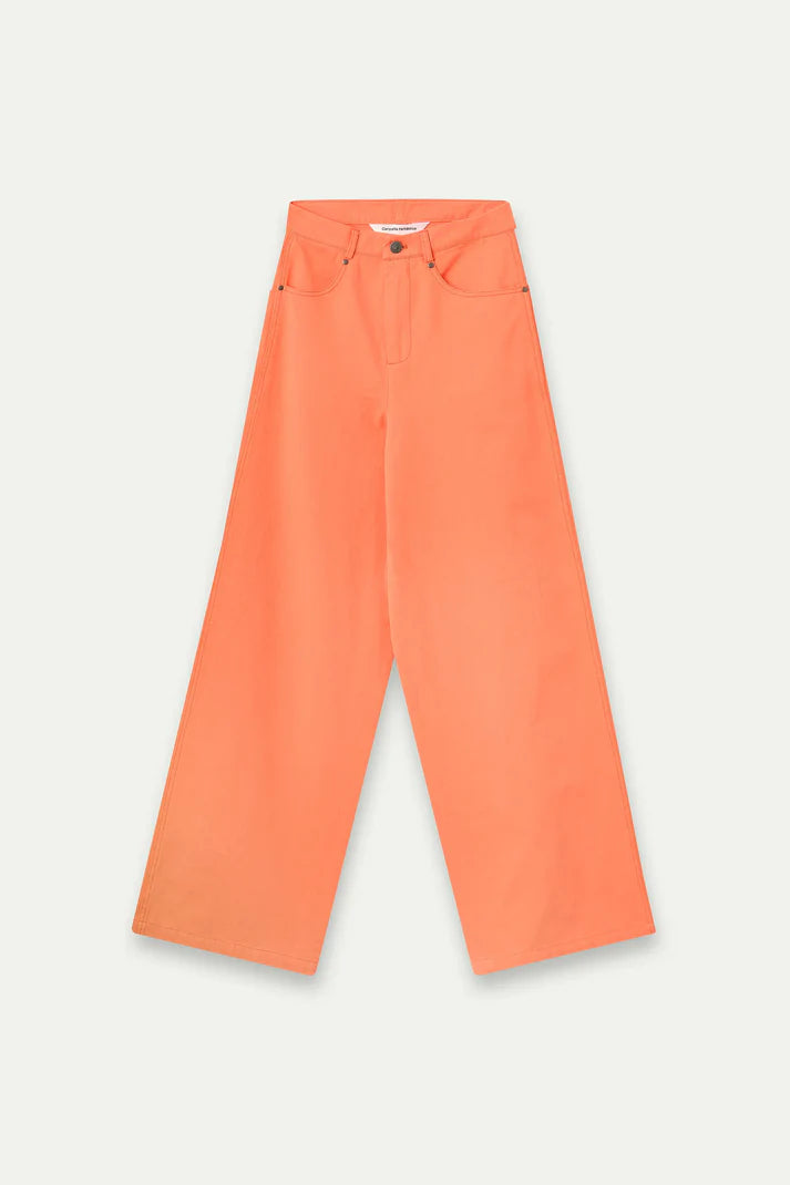 Pantaloni a gamba larga arancioni