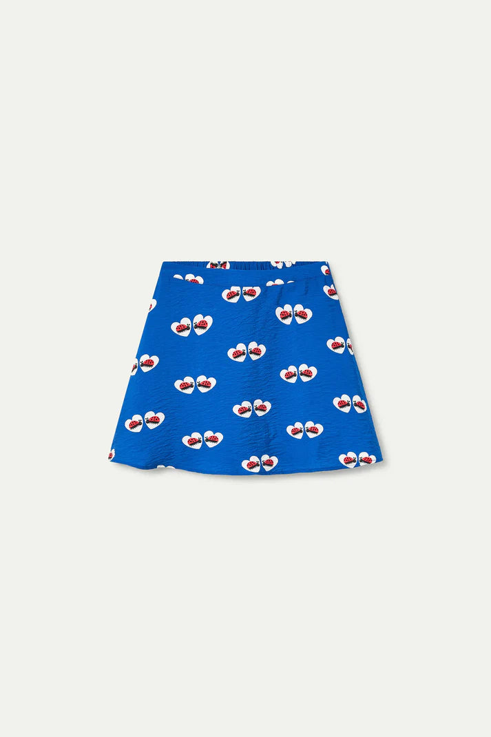 Gonna corta con stampa Coccinella