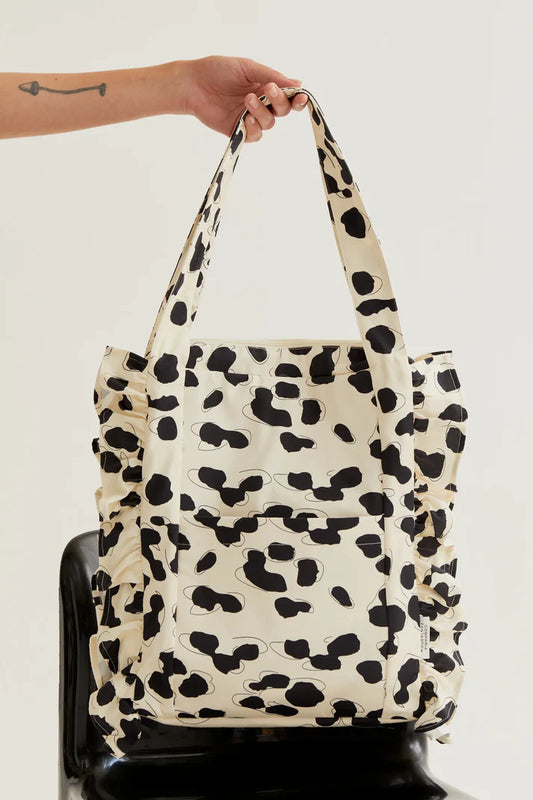 Borsa imbottita con stampa Dalmatian