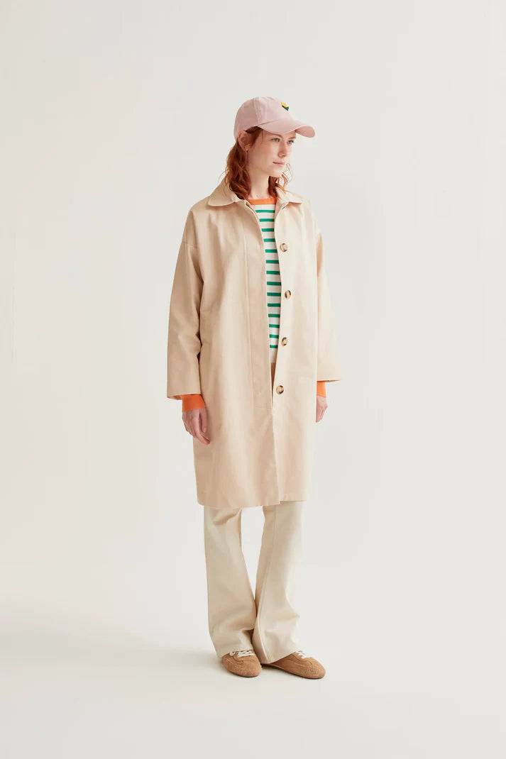 Trench con stampa Tulipano