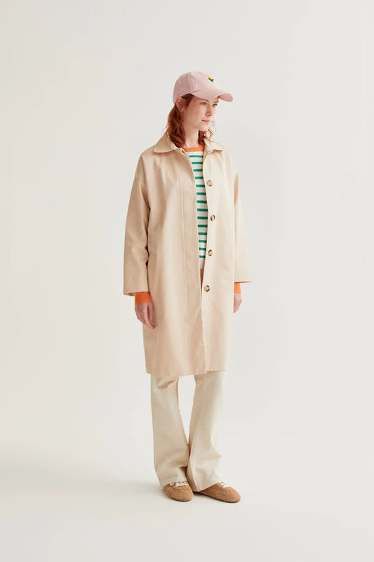 Trench con stampa Tulipano