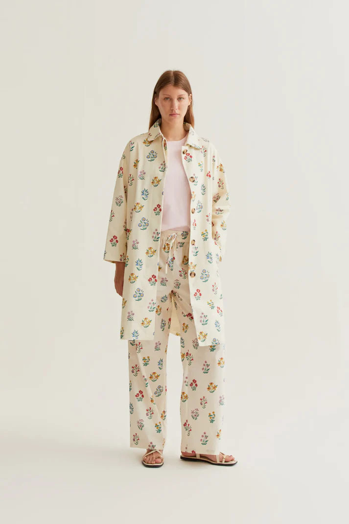 Gabardina con stampa Gardener