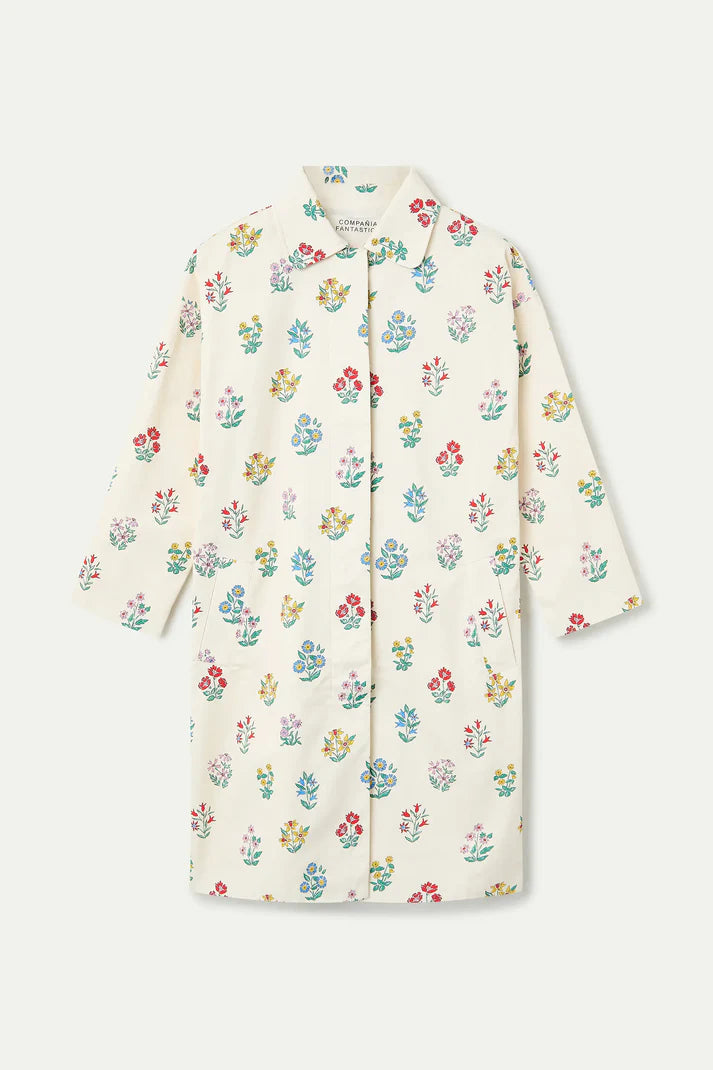 Gabardina con stampa Gardener