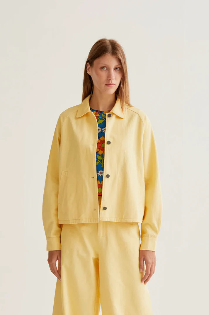 Giacca 100% cotone giallo