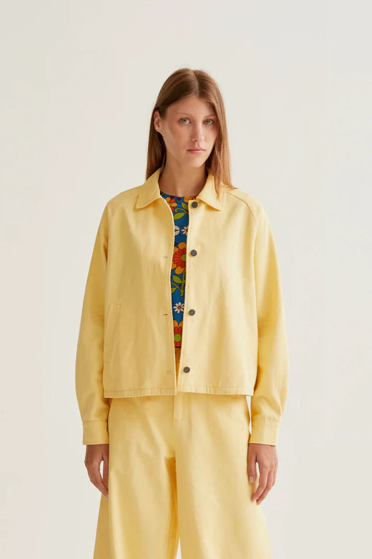 Giacca 100% cotone giallo