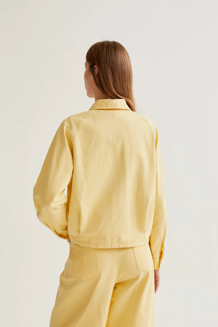 Giacca 100% cotone giallo