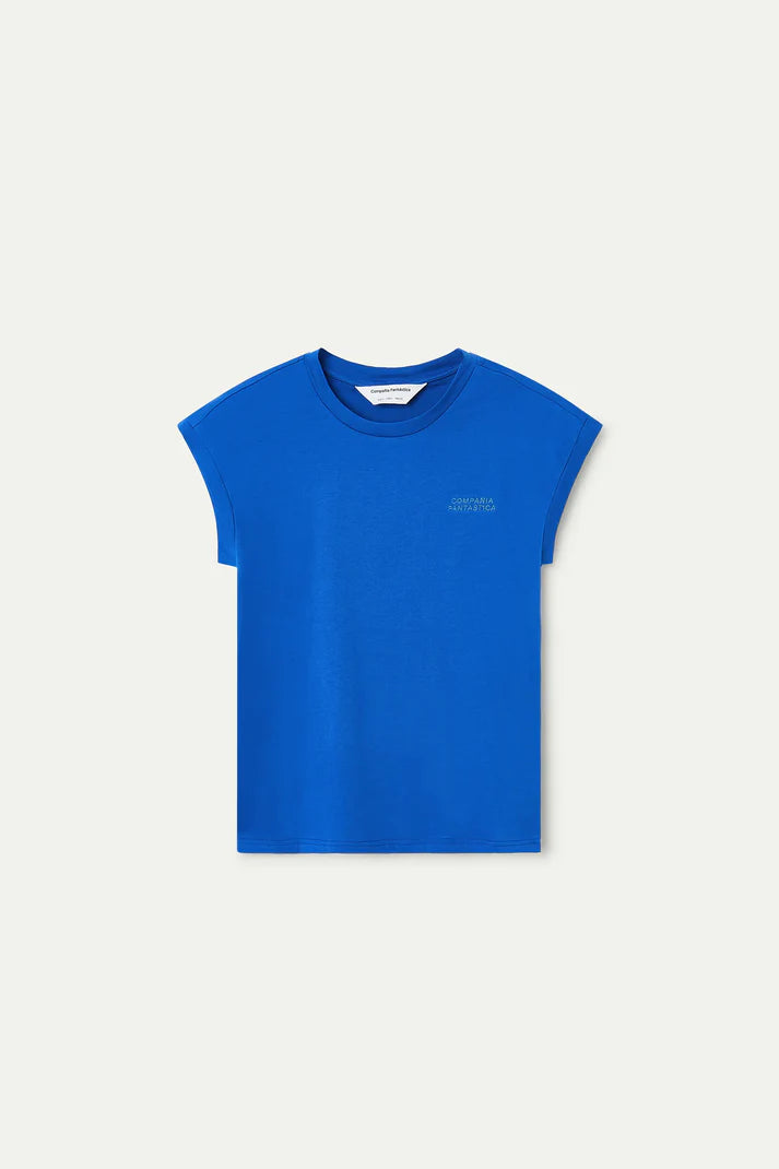 T-shirt 100% cotone blu