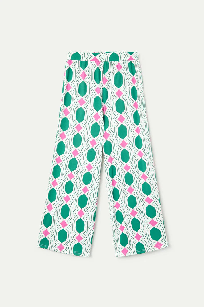 Pantaloni con stampa geometrica