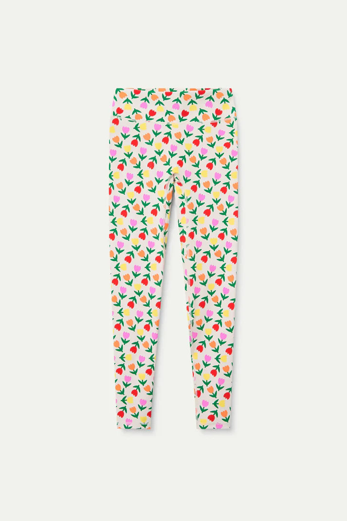Leggings sportivi con stampa Multicolor Tulips