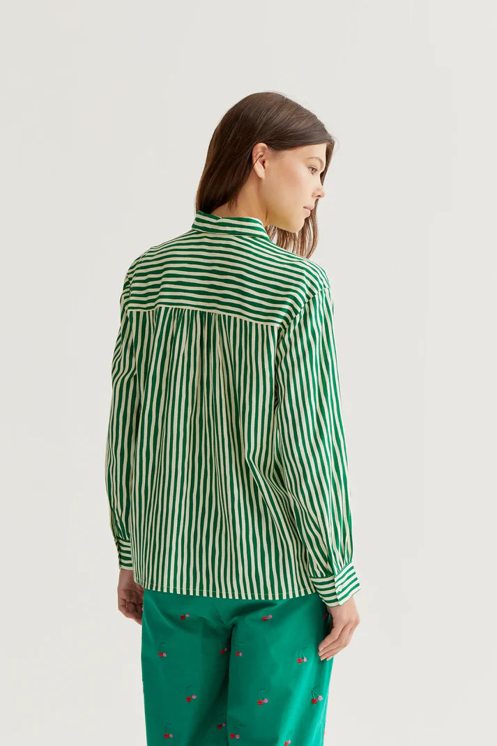 Camicia con stampa Lavagna Green