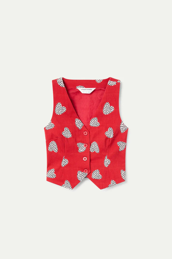 Gilet con stampa Harmony Red