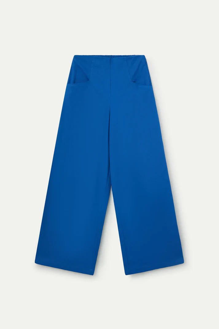 Pantaloni 100% cotone blu
