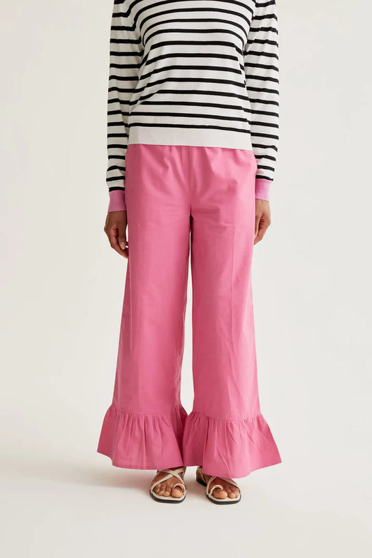 Pantaloni 100% cotone rosa