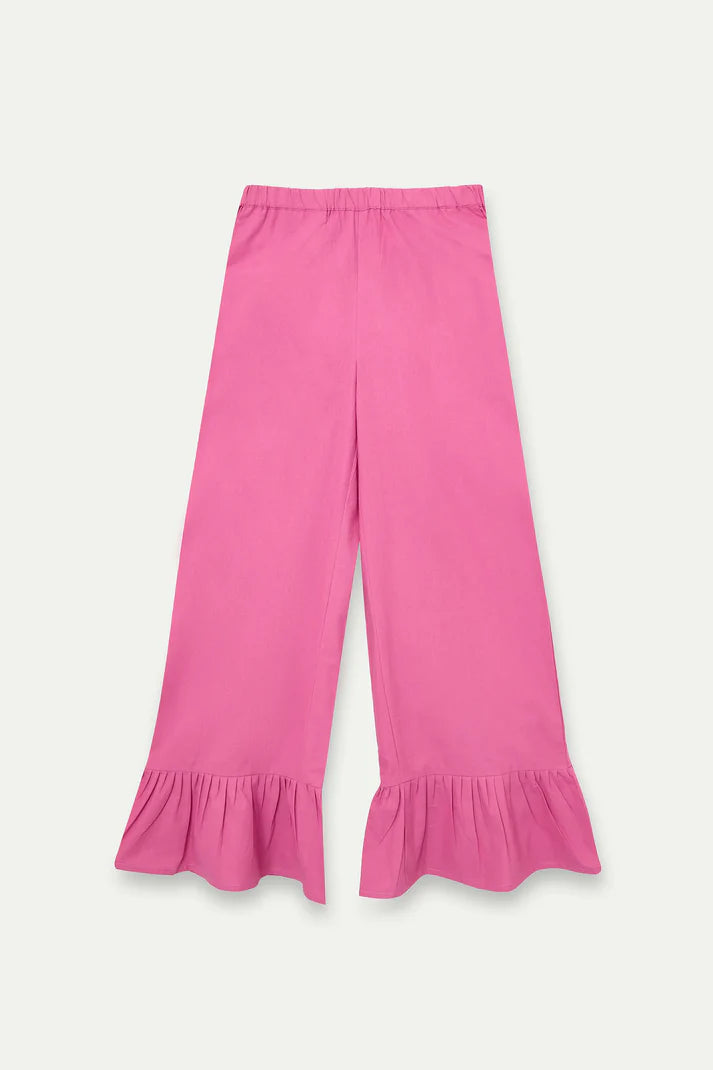 Pantaloni 100% cotone rosa
