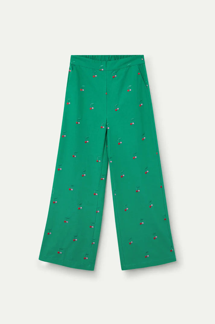 Pantaloni con stampa Green Cherries