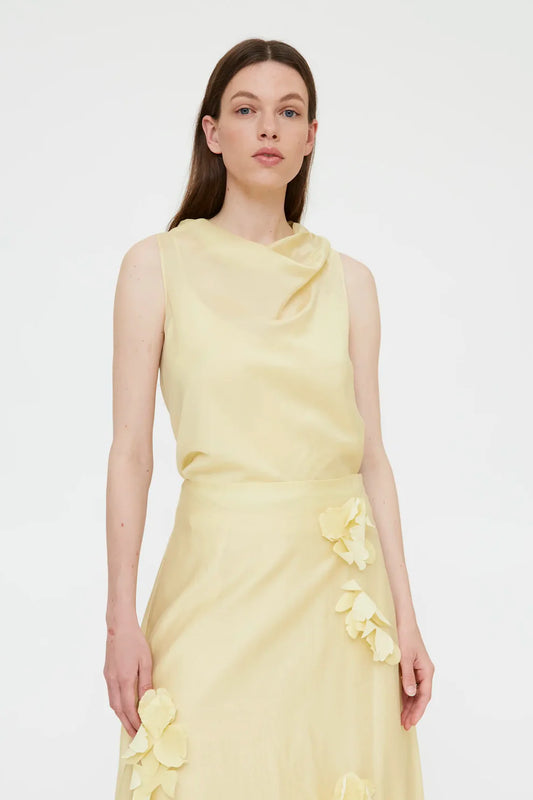 Top fluido giallo