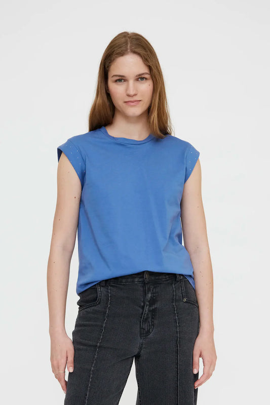 T-shirt manica corta blu