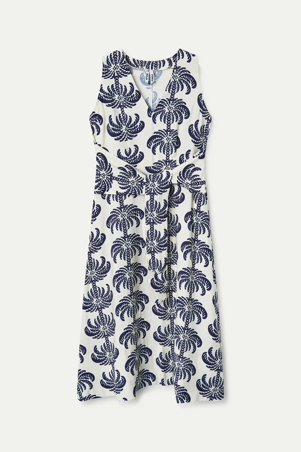Abito midi con stampa Palms Spring