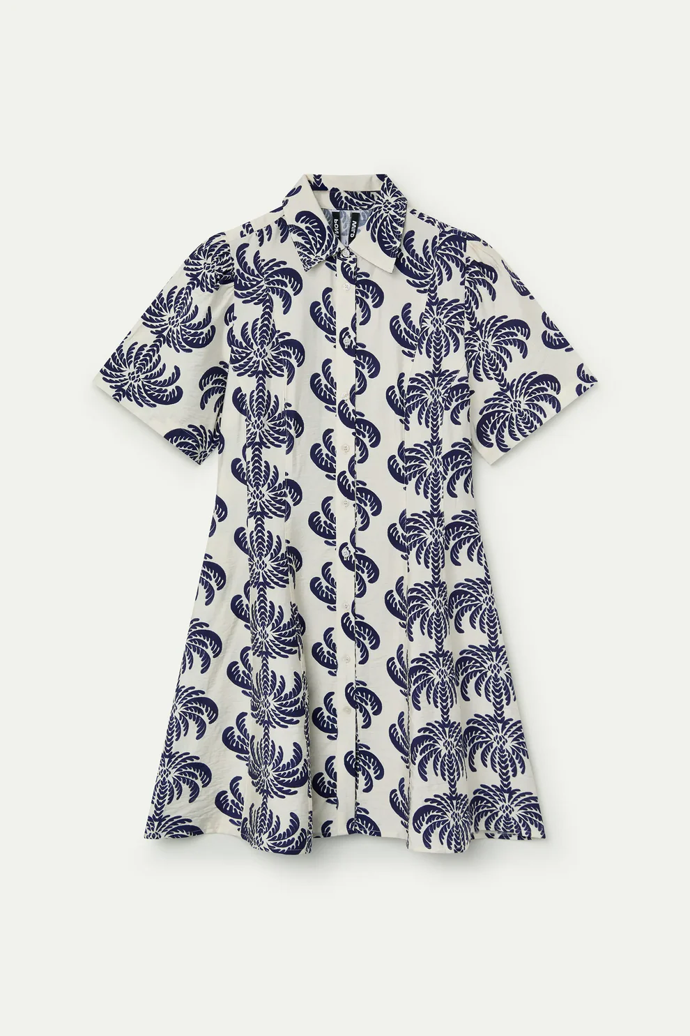 Abito corto con stampa Palms Spring