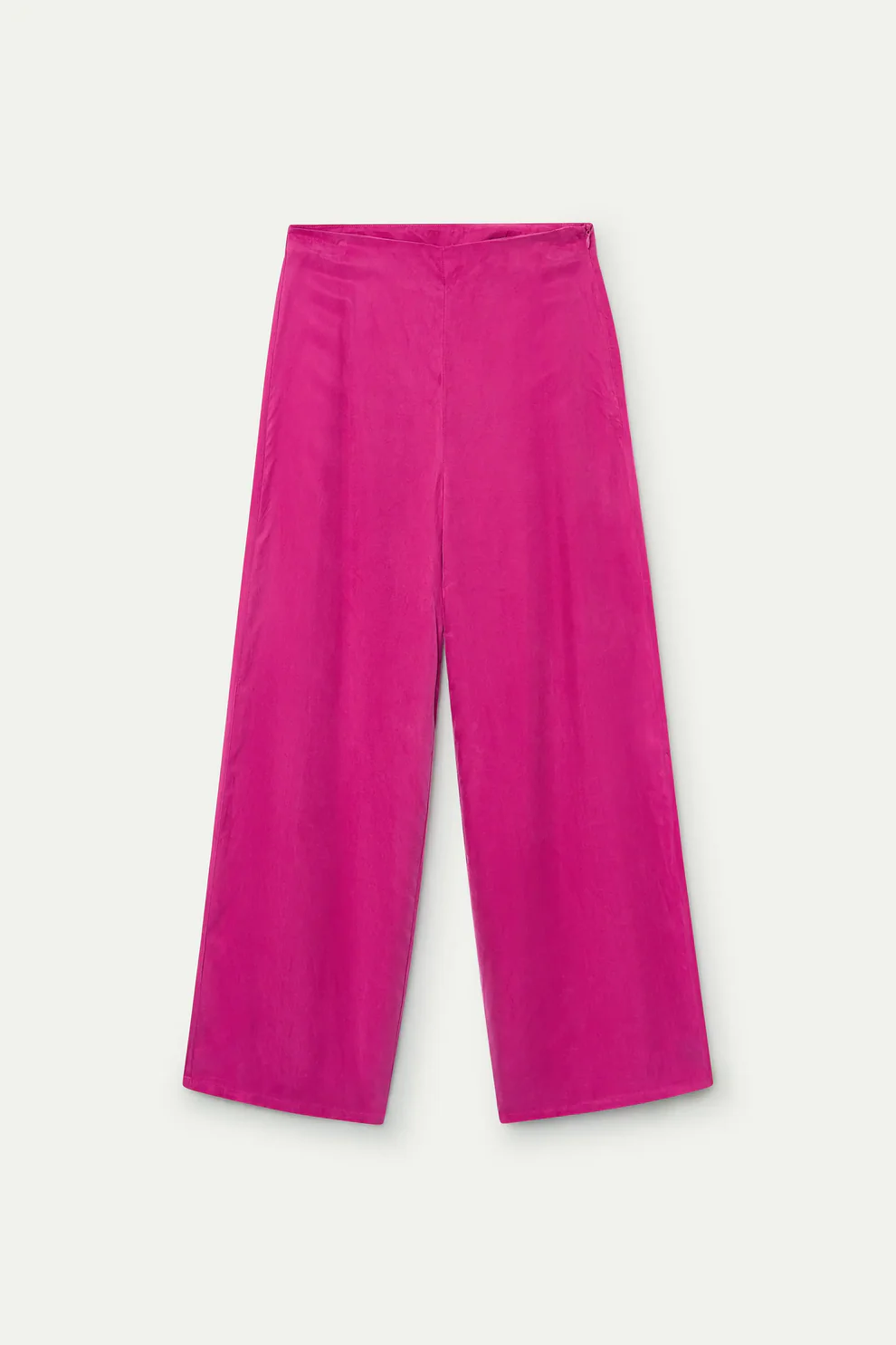 Pantaloni a gamba larga fucsia