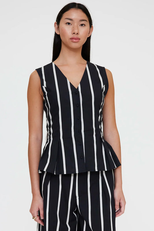 Gilet con stampa Grimaud Black
