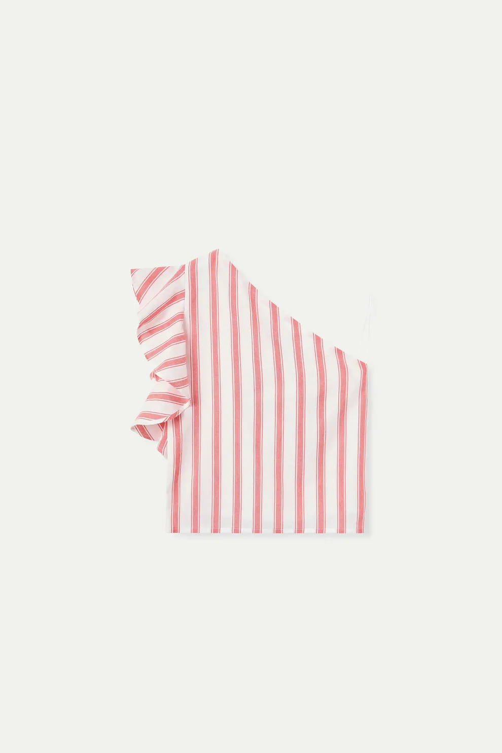 Top asimmetrico con stampa Emberglow Stripes