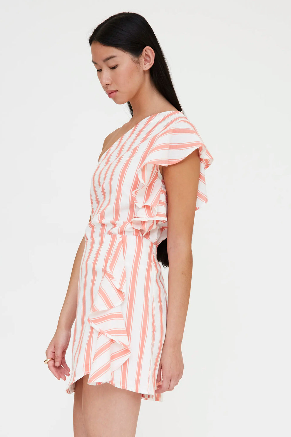Gonna corta con stampa Emberglow Stripes