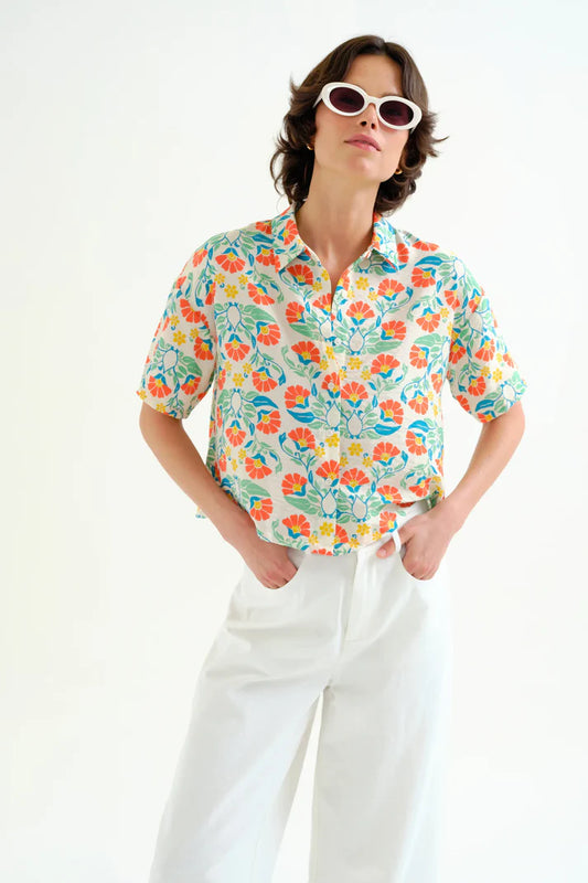 Camicia con stampa Small Royal