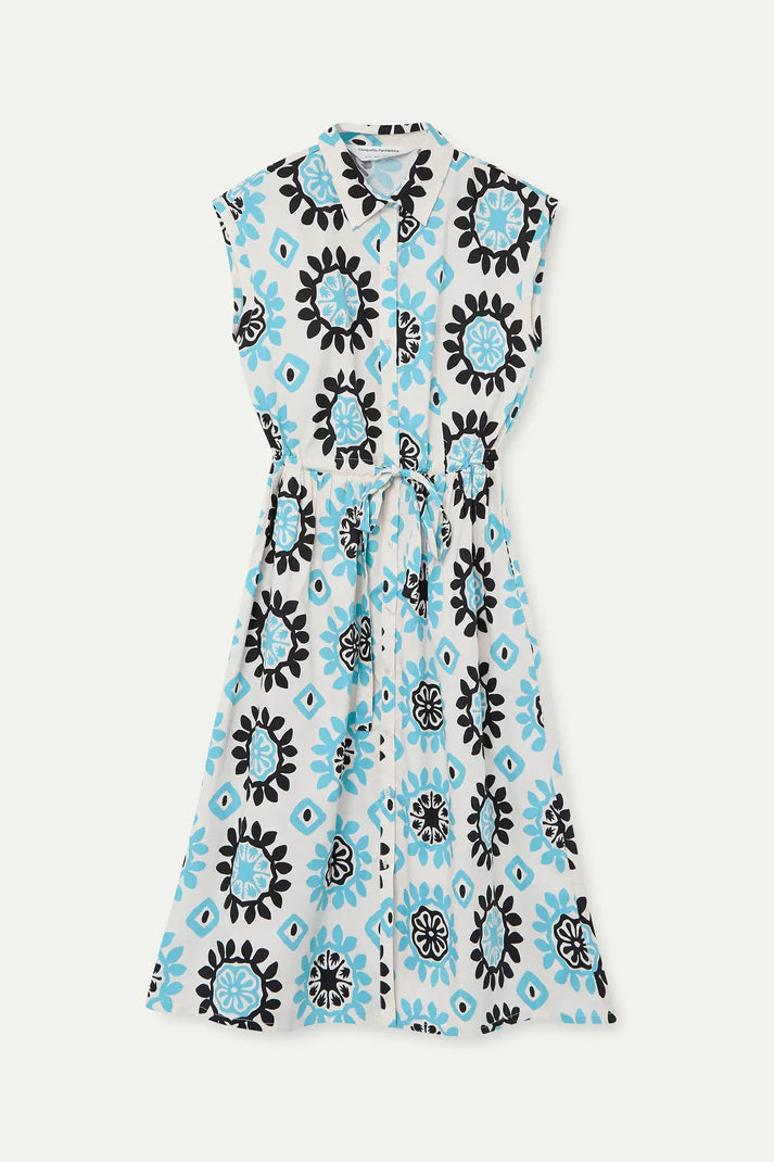 Abito midi con stampa Waterfall