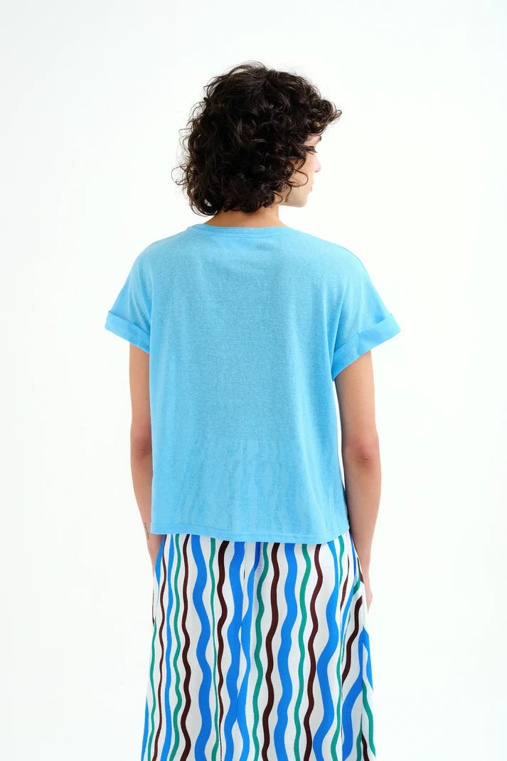 Maglietta basic blu