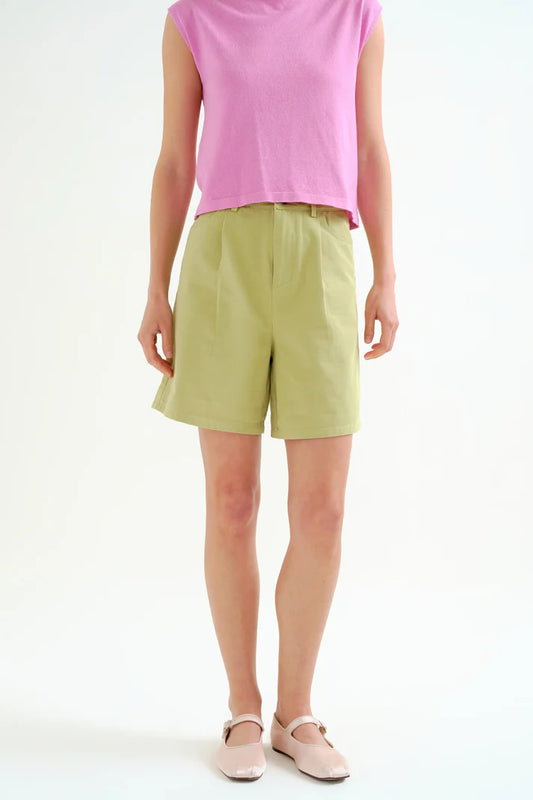 Pantaloncini verde 100% cotone
