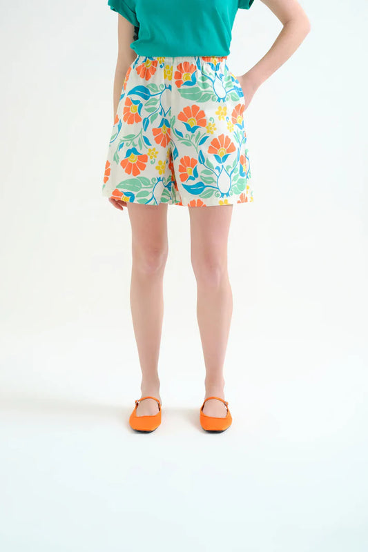 Pantaloncini 100% cotone con stampa Big Royal