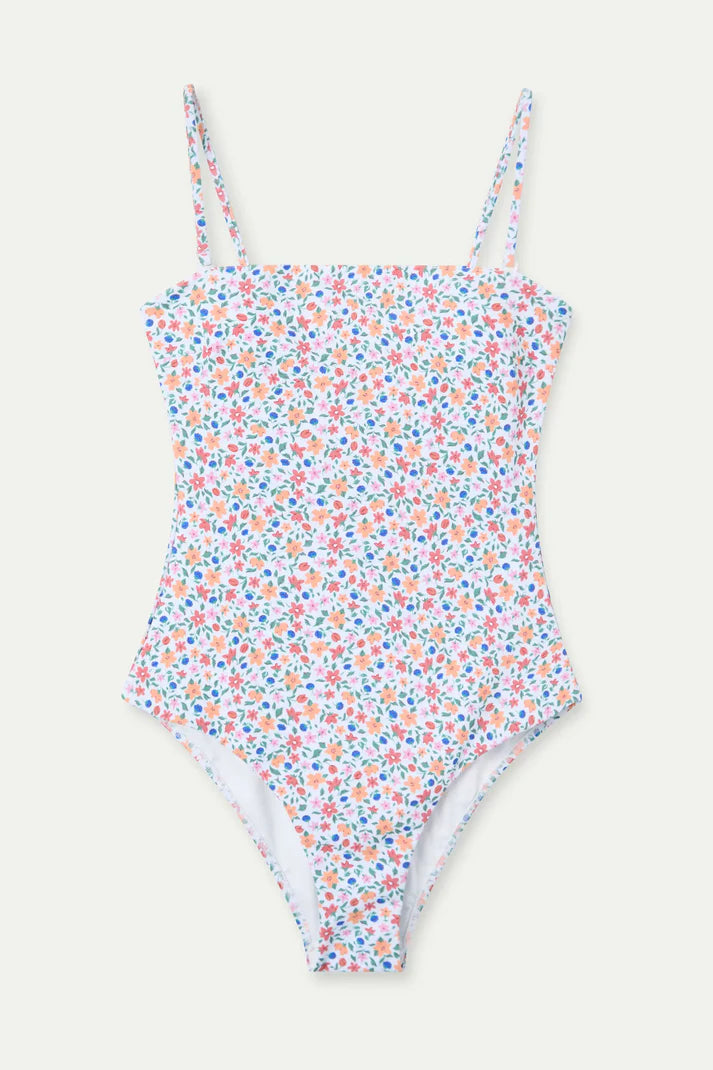 Costume da bagno con scollo dritto stampato Lily Small