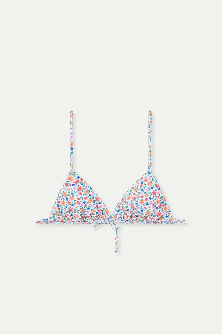 Top bikini triangolare stampato Lily Small