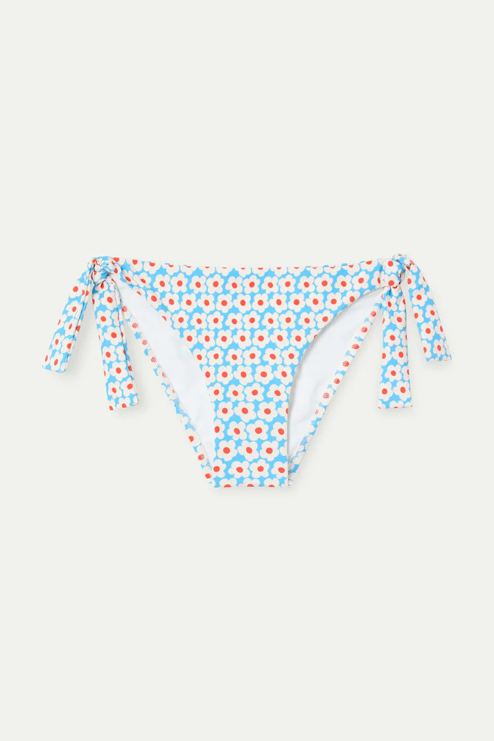 Slip Bikini allacciato con stampa Popcorn