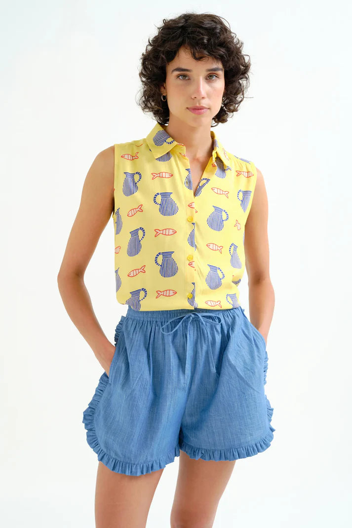 Camicia con stampa Brava