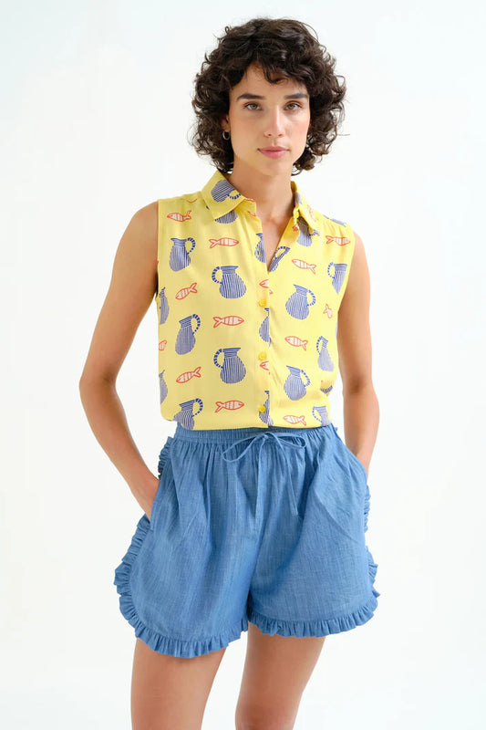 Camicia con stampa Brava