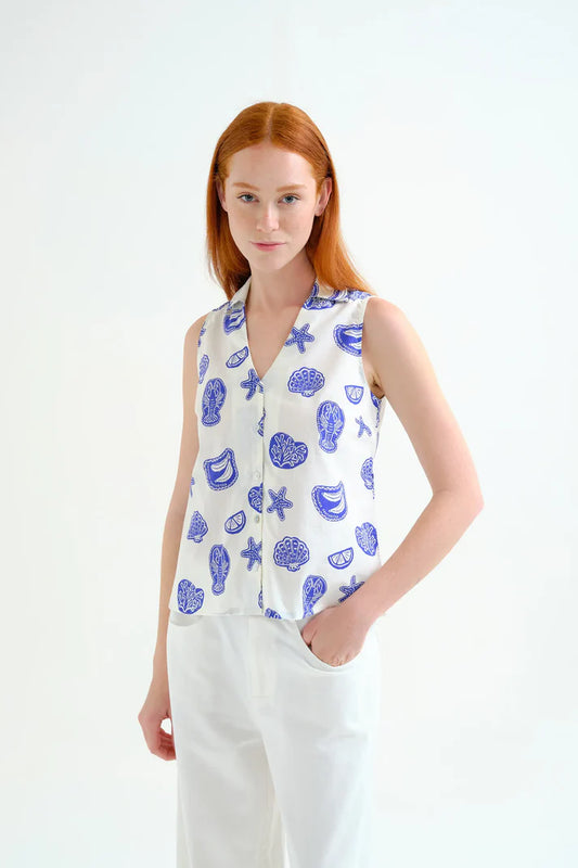 Camicia con stampa Lobster