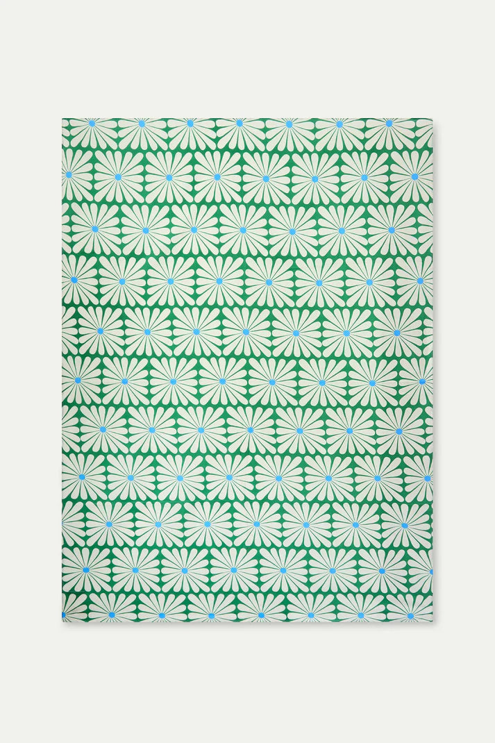Pareo con stampa Olive Flower Green