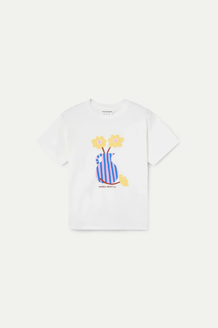 T-shirt con stampa vaso "Compagnia Fantastica"