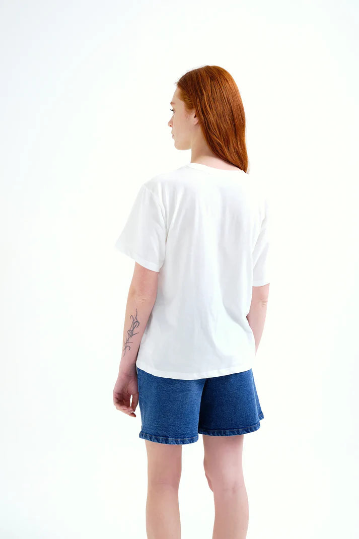 T-shirt con stampa Palm & Mermaid