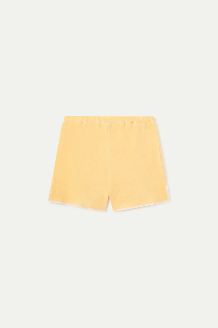 Pantaloncini da spiaggia giallo chiaro