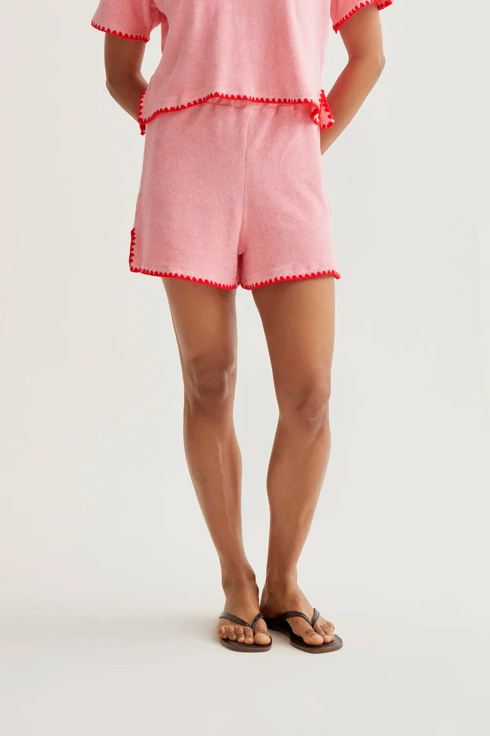Pantaloncini da spiaggia rosa