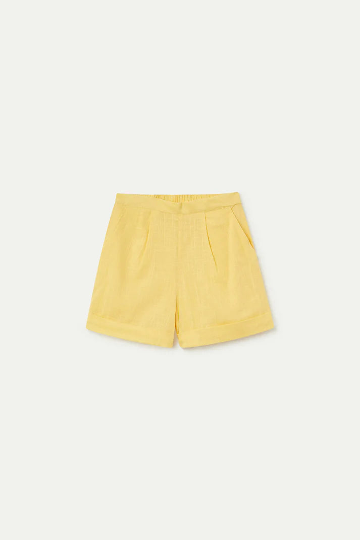 Pantaloncini 100% cotone giallo