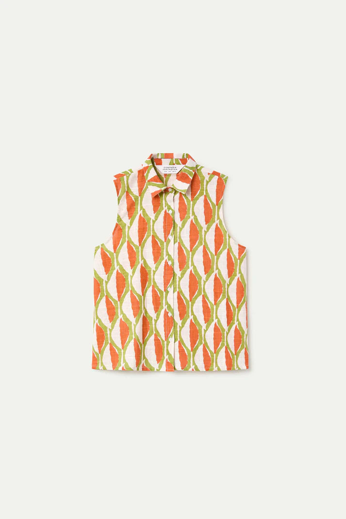 Camicia con stampa Aloe
