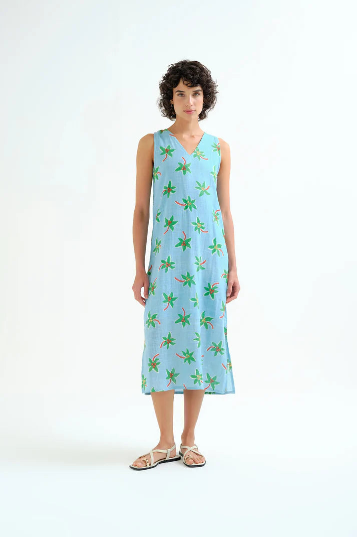 Abito midi con stampa Cocotero Small