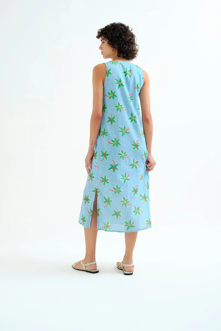 Abito midi con stampa Cocotero Small